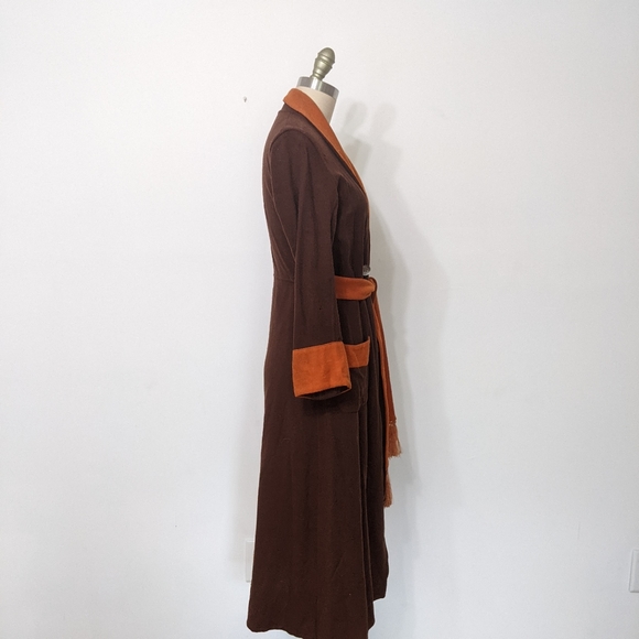 (13) vtg 1940s wool duster long day coat - Picture 3 of 6